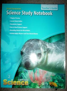 Scott Foresman 2nd Grade 2 Science Study Notebook Teachers Guide 