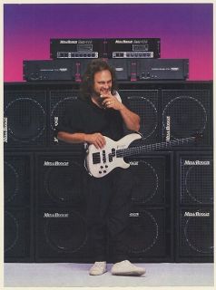 1989 Michael Anthony Mesa Boogie Bass 400 Amps Photo Print Ad
