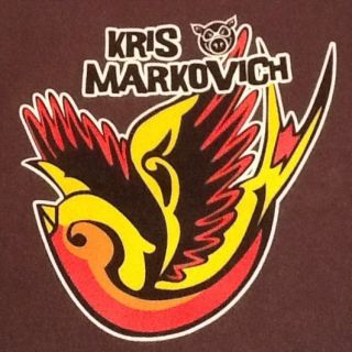 Vintage Skateboard Shirt PIG Kris Markovich Skate T Sick. sk8 XL Brown 