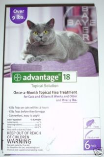 advantage monthly flea control cat purple 6 pk large  64 99 