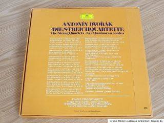 Dvorak Complete String Quartets DGG 12 LP Box Prague String Quartet 