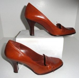 Antonio Melani Womens Brown Leather 3 Heel Pumps Size 8.5 M