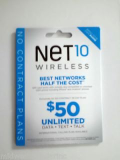   Net10 Wireless prepaid sim card activation kits for At&t or unlocked