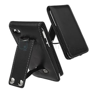 INSTEN for Apple iPod Touch 4 4G 4th Gen Black Wallet Leather Protect 