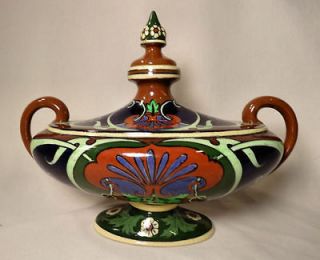 Shelley Wileman Late Foley INTARSIO Pottery Art Nouveau Hndled Genie 