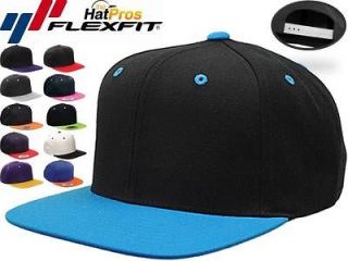 6089MT Flexfit Classic Snapback Snap Back Baseball Blank Plain Hat Cap 