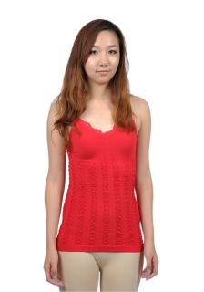 Soho Apparel Girls Lady Camisole Top with Jacquard on Lower Part of 