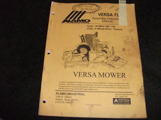 alamo versa flail mower assembly manual time left $ 39 99 buy it now 