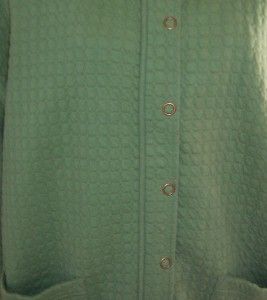 Coldwater Creek Apple Green Pants Quilted Jacket 2pc Warm Up Suit 2X 
