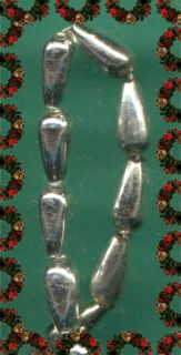 Antique Tear Drop Hollow Mercury Glass Beads Garland Ornament Jewelry 