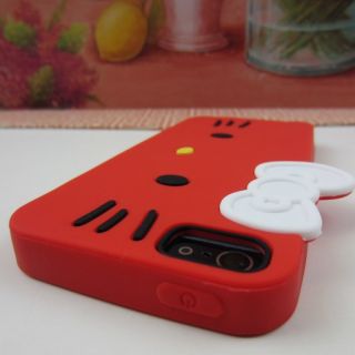   Kitty Rubber Silicone Skin Case Phone Cover for Apple iPhone 5