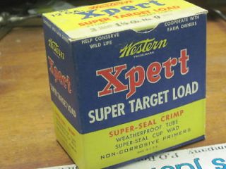 WESTERN EXPERT PAPER shot shell box ammo SUPER TARGET LOAD SKEET 12 ga
