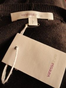 BN Vanessa Bruno Brown Wool Cashmere Knit Dress UK10 12