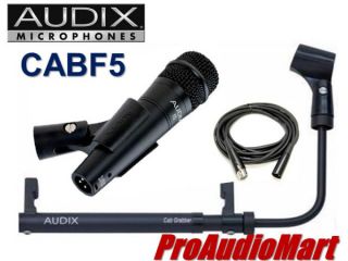 Audix Cabgrabber with F5 Combo Pack Bonus 20ft XLR Mic Cable New Free 