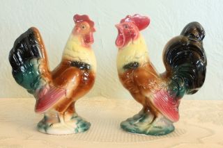 Vintage ROYAL COPLEY Small 6 HEN 6 1 4 ROOSTER Figurine SET Excellent