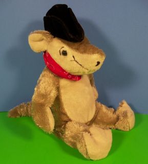 Armadillo w Cowboy Hat Red Bandana Bean Plush Stuffed Animal 10 Toy 