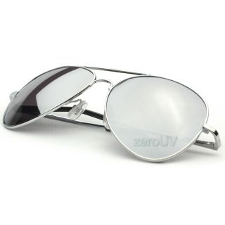 Classic Mirrored Metal Aviator Sunglasses 1375 3 Pack