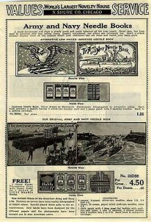 1938 ad original american army navy sewing needle books time