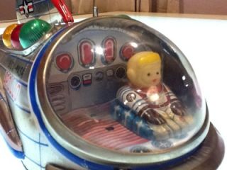 Vintage Apollo Space Rocket Robot Tin Toy 50s 60s Modern Toys Works 