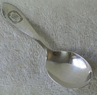   Kerr Sterling Silver Baby Infant Feeding Spoon Hand Hammered