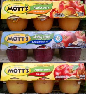 Motts Apple Sauce Snack Packs Motts Applesauce Fruit Cups Pick One 