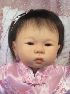 MAE   Sandy Faber ASIAN CHINESE Reborn Baby Girl Doll 3/4 Limbs OOAK 
