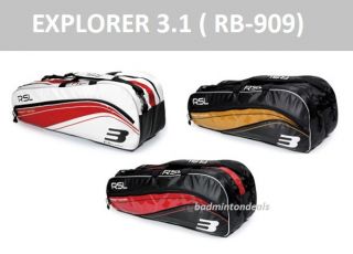 New 2011 RSL Explorer 3 1 Badminton Bag Backpack RB 909
