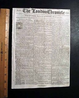 Charleston SC Capture Revolutionary War 1779 Newspaper