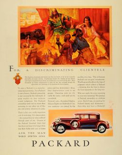   Packard Eights Iraq Assyria King Assurbanipal   ORIGINAL ADVERTISING
