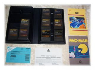 Vtg Lot of 9 Cxland RX Atari Computer Games Pacman Asteroids Defender 