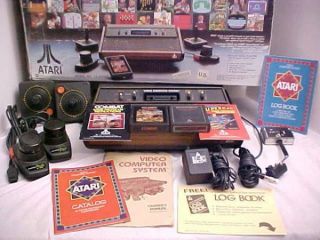 Atari 2600A 4 Switch System 1981 Complete in Worn Box with 2 Games 