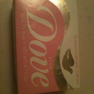 Vintage 80s Pink Dove Bar Soap Bath Size Foil Wrap Box 4 75 oz