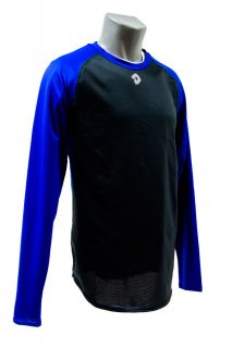 DeMarini Sports Long Sleeve Athletic Team Shirt Adult Royal Blue 