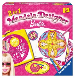 Barbie Mandala Designer Stencil Art Colour Paint Draw