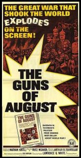 THE GUNS OF AUGUST WW1 movie poster FIELDMARSCHALL VON HINDENBURG 