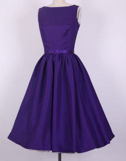 50s Audrey Hepburn Purple Dress Size s M L XL 1x 2X 3X 4X Pinup 