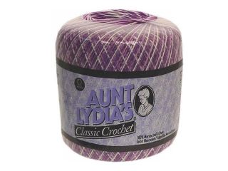 Aunt Lydias Crochet Thread Size 10 Shaded Purple