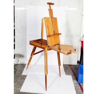 Portable Wooden Foldable Artist Easel Sketch Box Oil Painting Drawing 