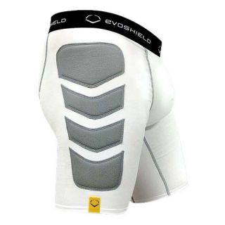 Evoshield Compression Baseball Sliding Short With Cup White Large
