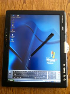 Acer TravelMate C300 200GB 1GB DVD RW Intel Centrino M1 7 XP Tablet 