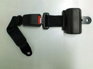 New Black 2 Two Point Retractable Car Auto Seat Belt Universal