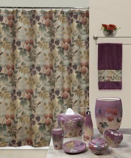   Contemporary Floral Bath Accessories Bathroom Collection Choice