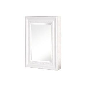 Pegasus SP4597 Deco Framed Medicine Bathroom Cabinet Mirror White 26 