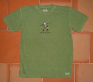 Good Things Come to Those Who Bait Life Is Good T Shirt Size s Green 