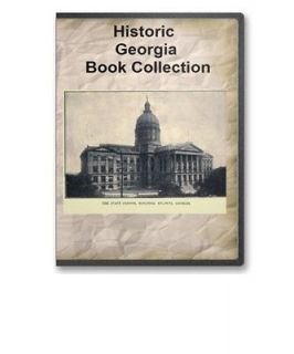   GA State County History Culture Family Tree Genealogy Book Set   B335