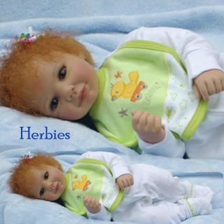   Leah Doris Stannat 19 inch Vinyl and Cloth Baby Doll in Stock
