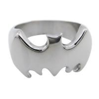 Mens Silver Batman Stainless Steel Ring US Size 9 10 11 12 13