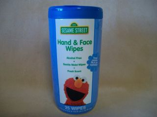 Sesame Street Elmo Gentle Hand & Face Wipes, Contains 25 Alcohol Free 