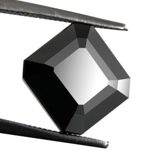 interest 6 250 ct natural asscher cut black diamond solitaire