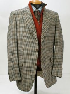 Turnbull ASSER by Chester Barrie Hacking Sport Coat Made in England 42 